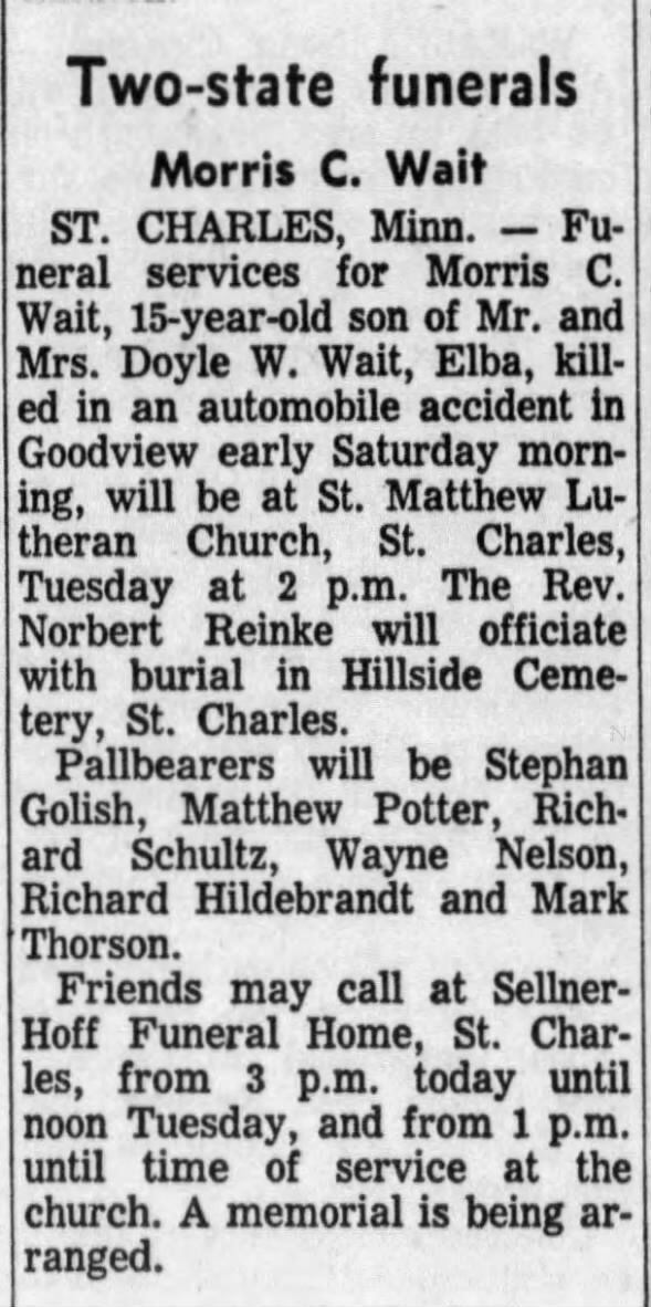 Clipping from The Winona Daily News